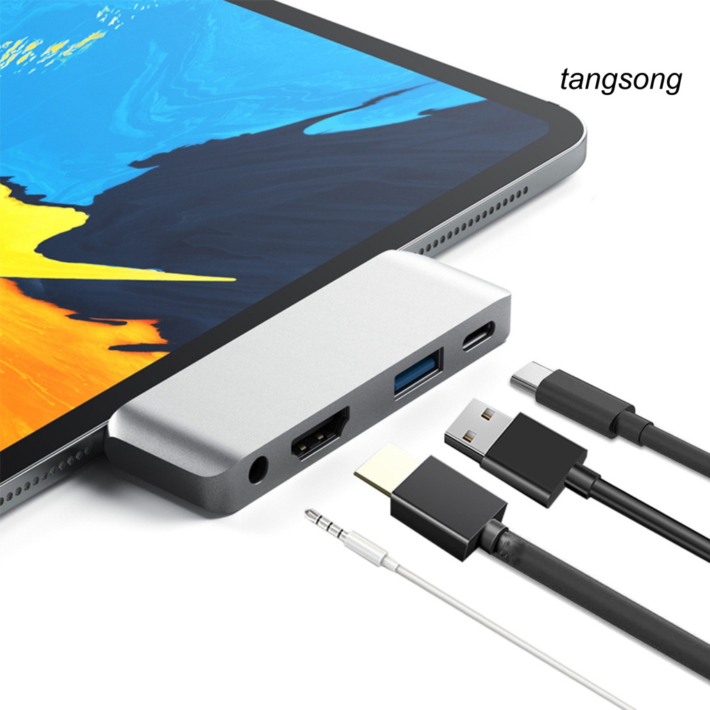 Bộ Chuyển Đổi Ts-4 In 1 Type-C Sang Hdmi-Compatible / Usb3.1