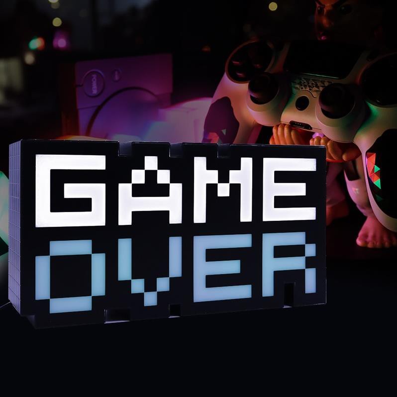 [HOT] Đèn trang trí GAME OVER nháy theo nhạc, tự động đổi màu