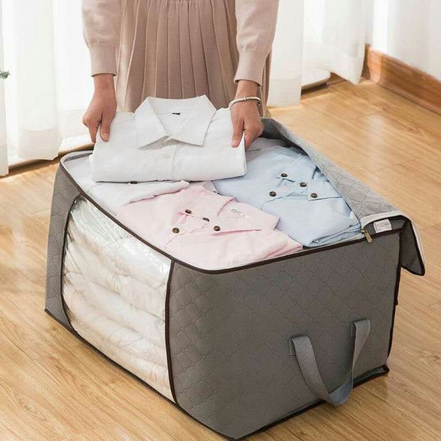 Hộp đựng quần áo bằng vải có thể gập gọn đa chức năng tiện lợi