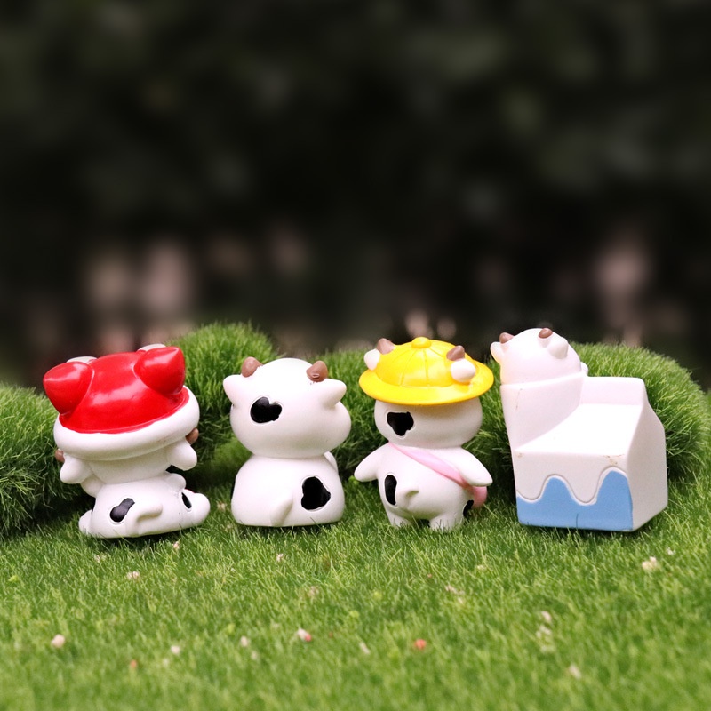 Tượng Bò Sữa trang trí ô tô, bàn làm việc, bánh kem dễ thương/Bò sữa đáng yêu 💕FREESHIP 50k💕 - Linh tinh 10k