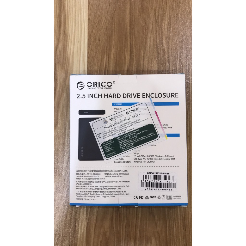 Hộp Ổ Cứng 2.5 Inch USB 3.0 Chính Hãng Orico - HDD BOX 2.5 USB 3.0 - 2577U3 | BigBuy360 - bigbuy360.vn