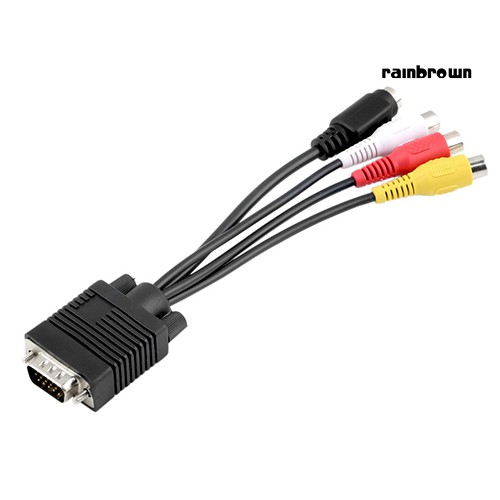 Cáp Chuyển Đổi Rxl / Vga Sang S-Video 3 Rca Cho Pc Laptop