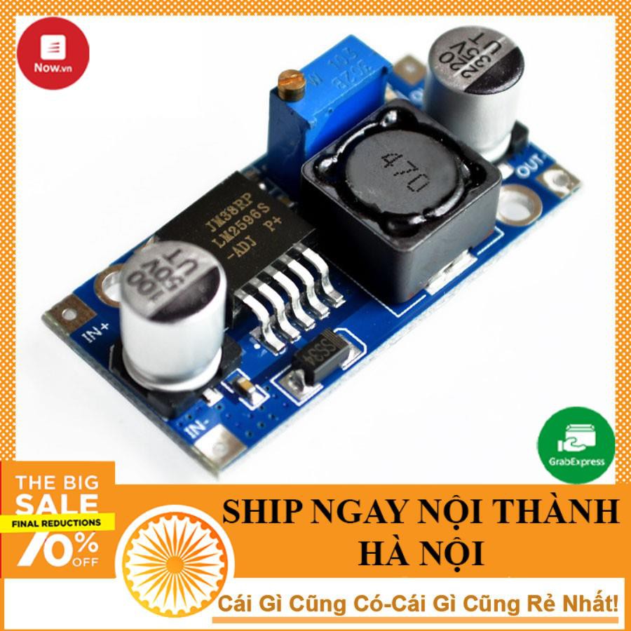 Module Hạ Áp Buck DC-DC LM2596 3A (Vào 4-35VDC Ra 1-30VDC)