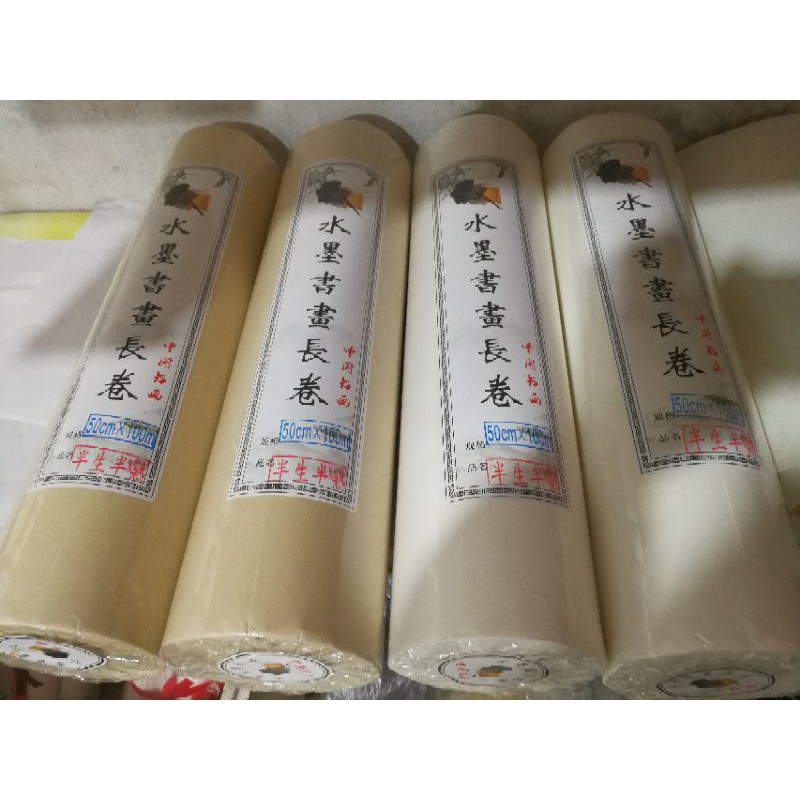 Cuộn giấy xuyến màu cổ, màu trắng 50cm, 60cm x100m