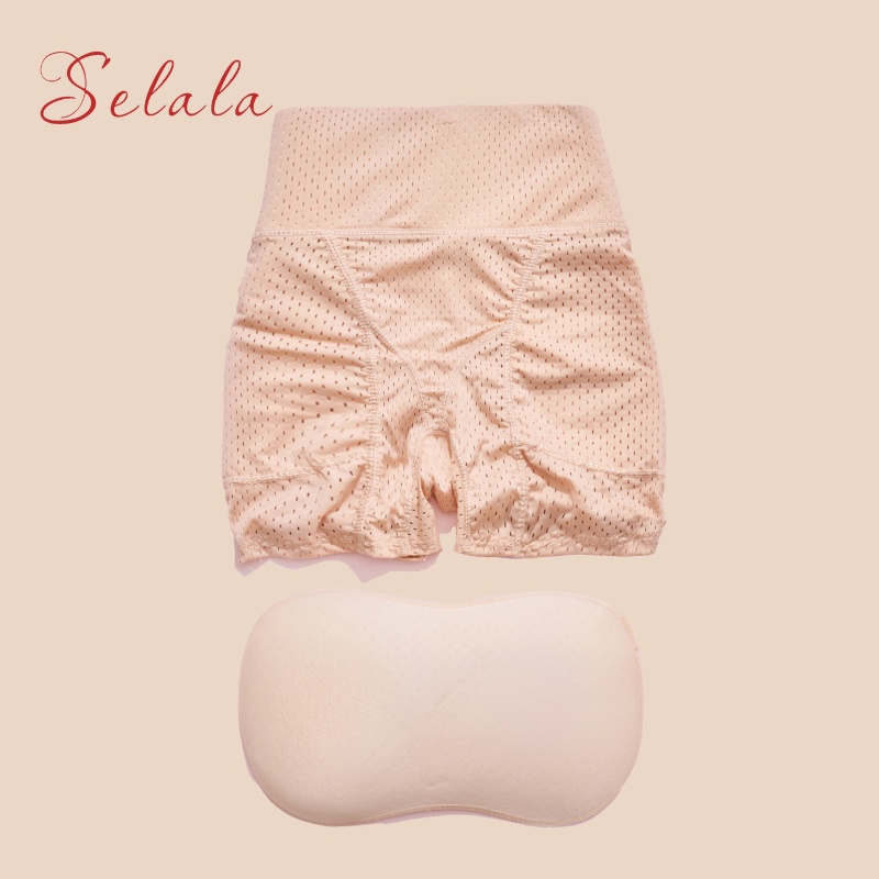 Quần Độn Mông Selala Đúc Su Cao Cấp Cạp Cao Xiết Eo Đình Hình Thiết Kế Lỗ Thông Hơi Thoáng Mát QĐ02