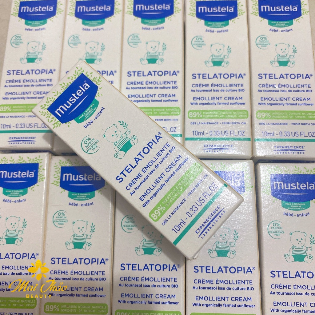 ✅Mustela Kem Dưỡng Da Mặt Và Cơ Thể Cho Trẻ Sơ Sinh &amp; Em Bé Da Chàm Thể Tạng Mustela (10ml)
