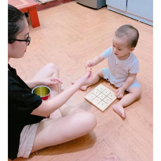 Kỹ năng cầm bằng 2 ngón tay HÀNG CHỌN| Giáo cụ Montessori