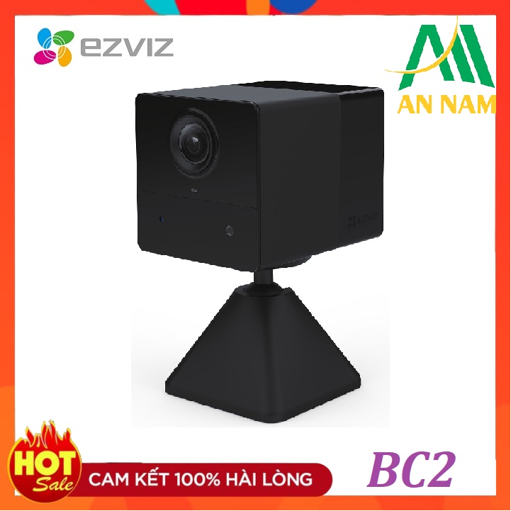 Camera Wi-Fi EZVIZ BC2 Không Dây, FHD 1080P, Pin Sạc 2000 mAh, Hỗ Trợ Thẻ Nhớ - Hàng Chính Hãng