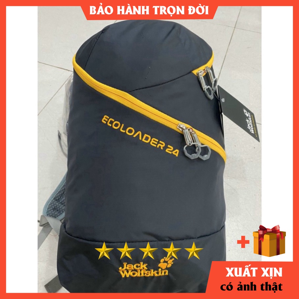 Balo du lịch Jack Wolfskin ECOLOADER 24 BẢO HÀNH TRỌN ĐỜI Balô phuot trekking hiking leo núi xịn sò - dây đeo trợ lự