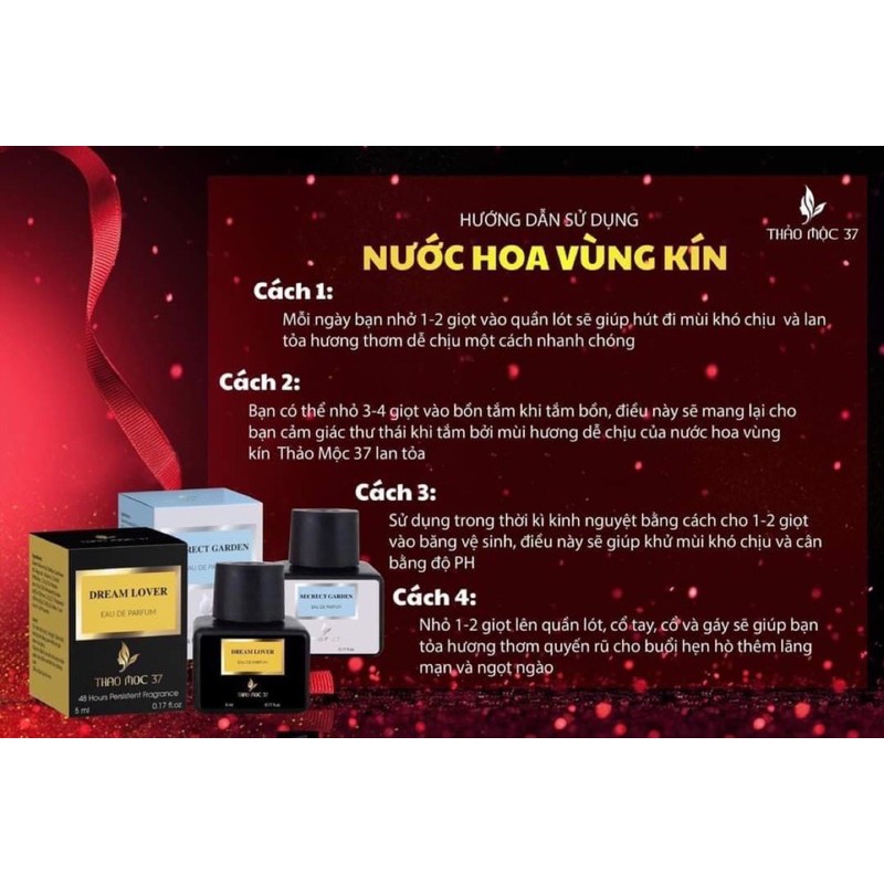 Combo 2 lọ nước hoa vùng kín Thảo Mộc 37 (Tặng dung dịch vệ sinh phụ nữ)