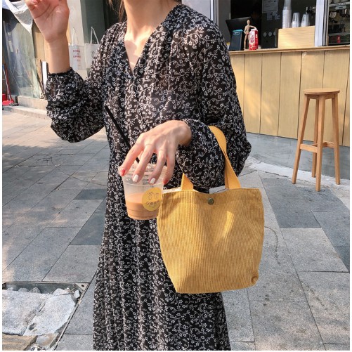 Túi xách vải đơn giản hợp thời trang phong cách Hàn Quốc cho nữ