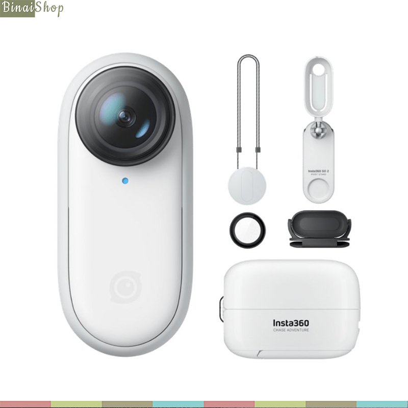 Insta360 Go 2 - Camera Hành Trình Siêu Nhỏ Gọn, Quay Phim 3K, Chống Nước IPX8, Ổn Định Hình Ảnh