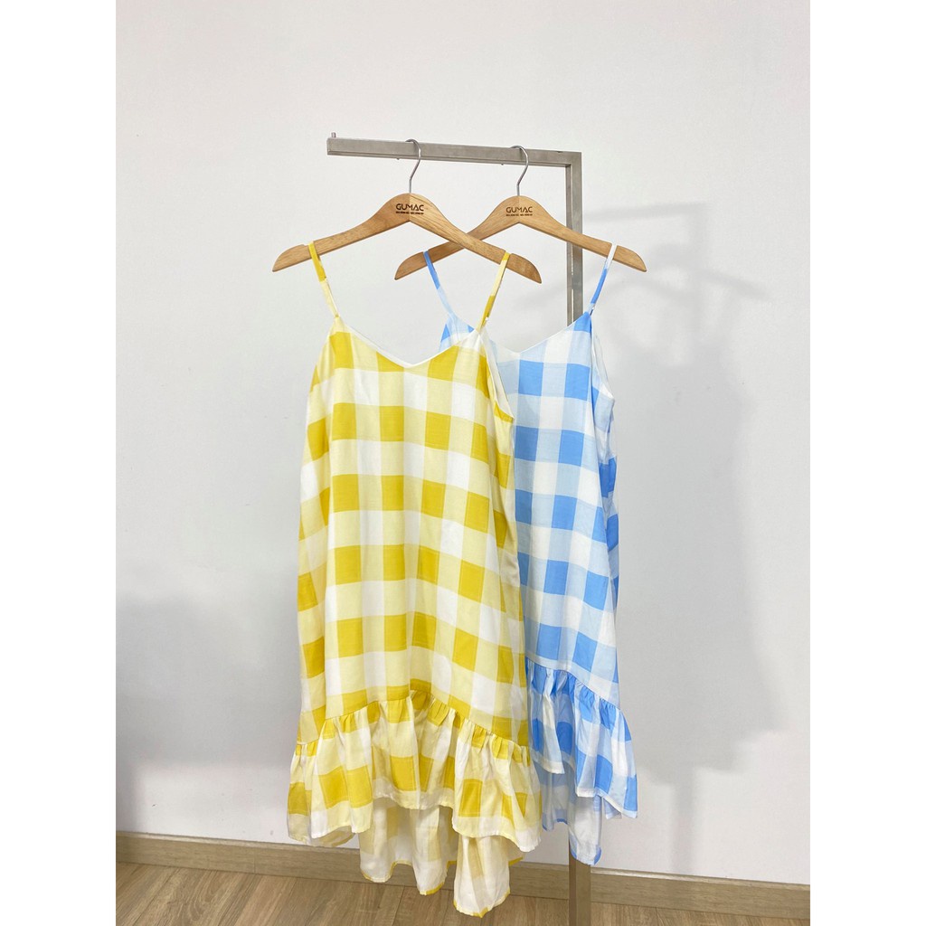 [Mã WABRGU55 giảm 12% đơn 99K] Đầm 2 dây phối bèo DB482 GUMAC | BigBuy360 - bigbuy360.vn