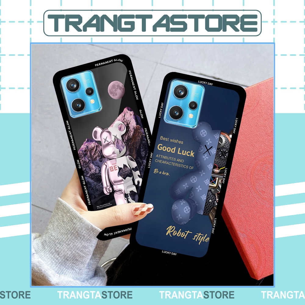 Ốp Realme 9i / 9 Pro in hình gấu Bearbrick,Mountain,xanh,đen,đỏ giá rẻ