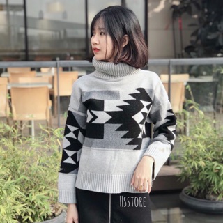 ÁO LEN HOẠ TIẾT CỔ LỌ