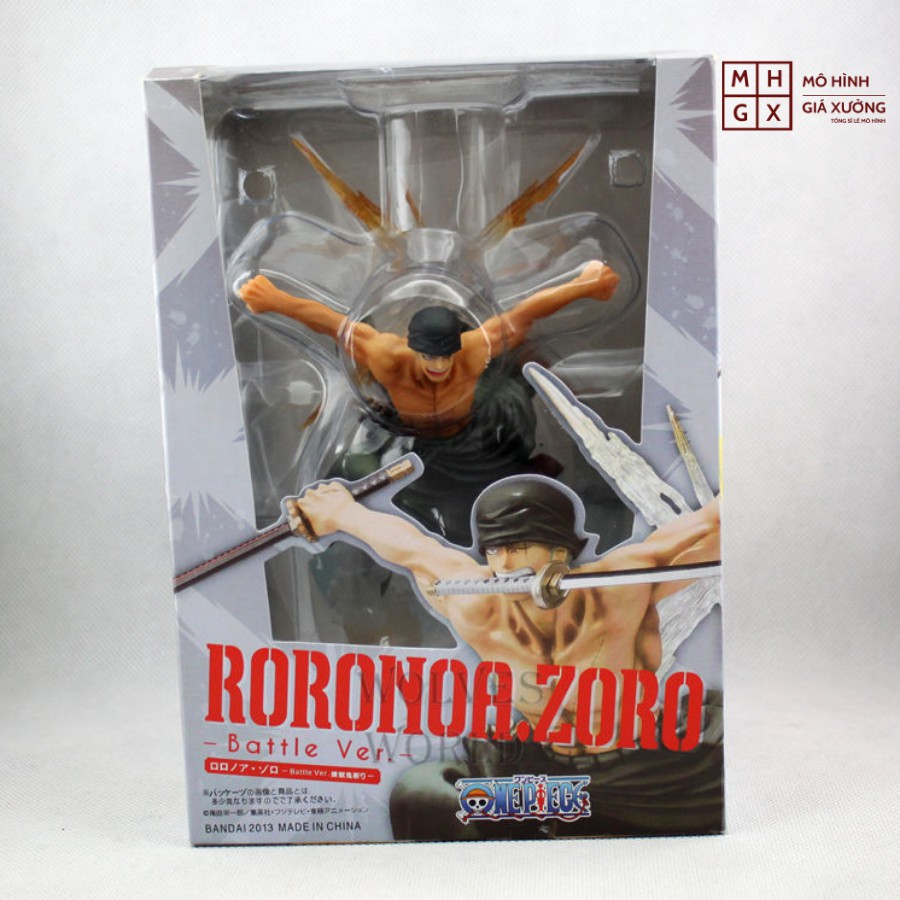 Mô hình Roronoa Zoro F.zero (2 Đầu) trạng thái chiến đấu kèm hiệu ứng Cao 17cm battle ver 2 - Figure Tượng One Piece
