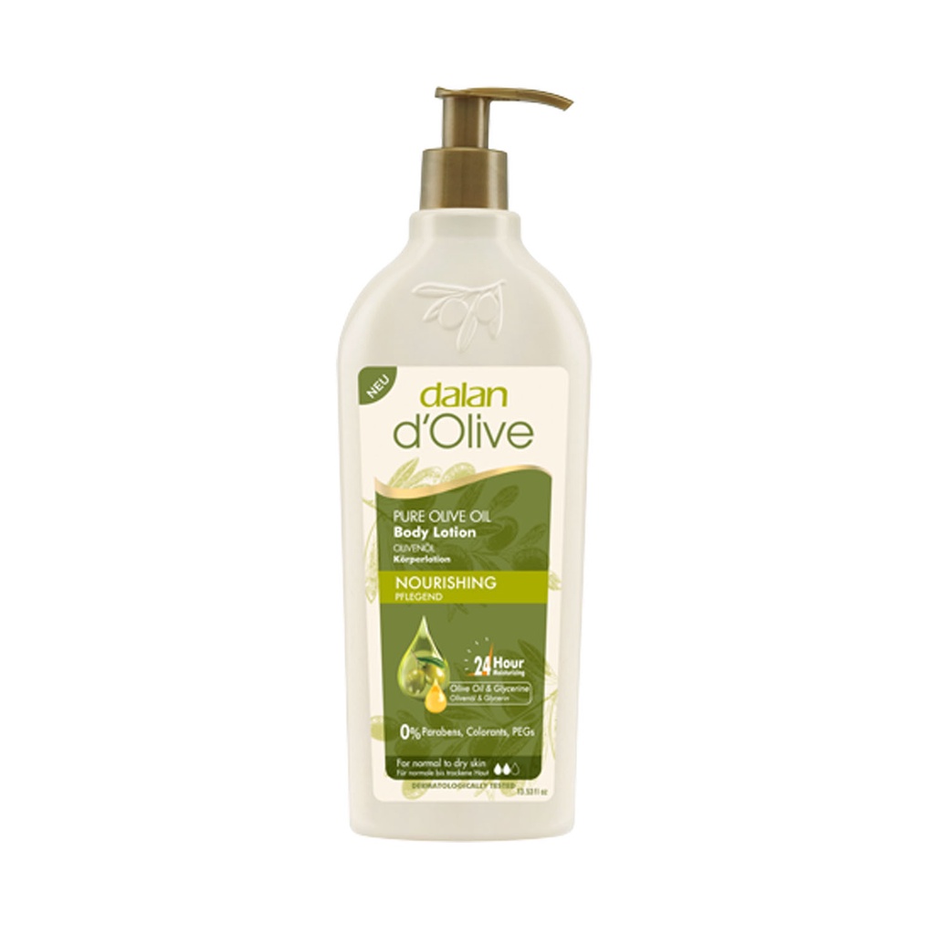 [CHÍNH HÃNG] Sữa Dưỡng Thể Toàn Thân Từ Tinh Dầu Olive Dalan D'Olive Pure Olive Oil Body Lotion 400ml