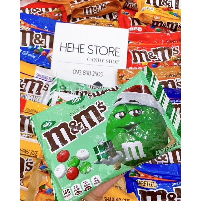 Socola M&amp;M's Mỹ nhiều loại date xa