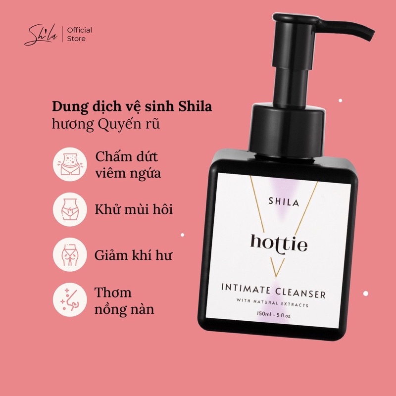 Dung dịch vệ sinh phụ nữ Shila hương quyến rũ 150ml (Shila Intimate Cleanser Hottie) - Azzin Store