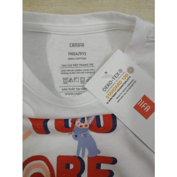 Bộ mặc nhà cotton dài tay bé gái Canifa