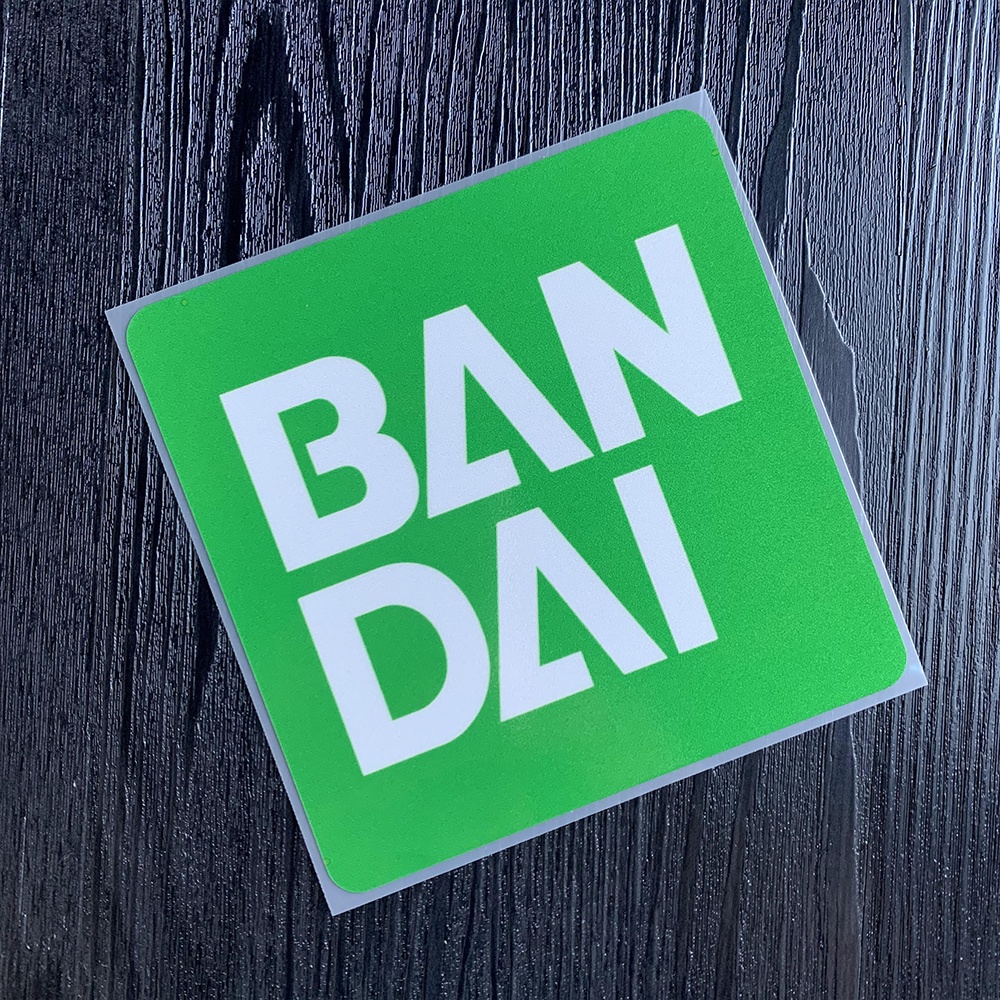 BANDAI Miếng Dán Trang Trí Xe Hơi / Xe Máy Điện Họa Tiết Hoạt Hình Gundam Nhật Bản Dễ Thương