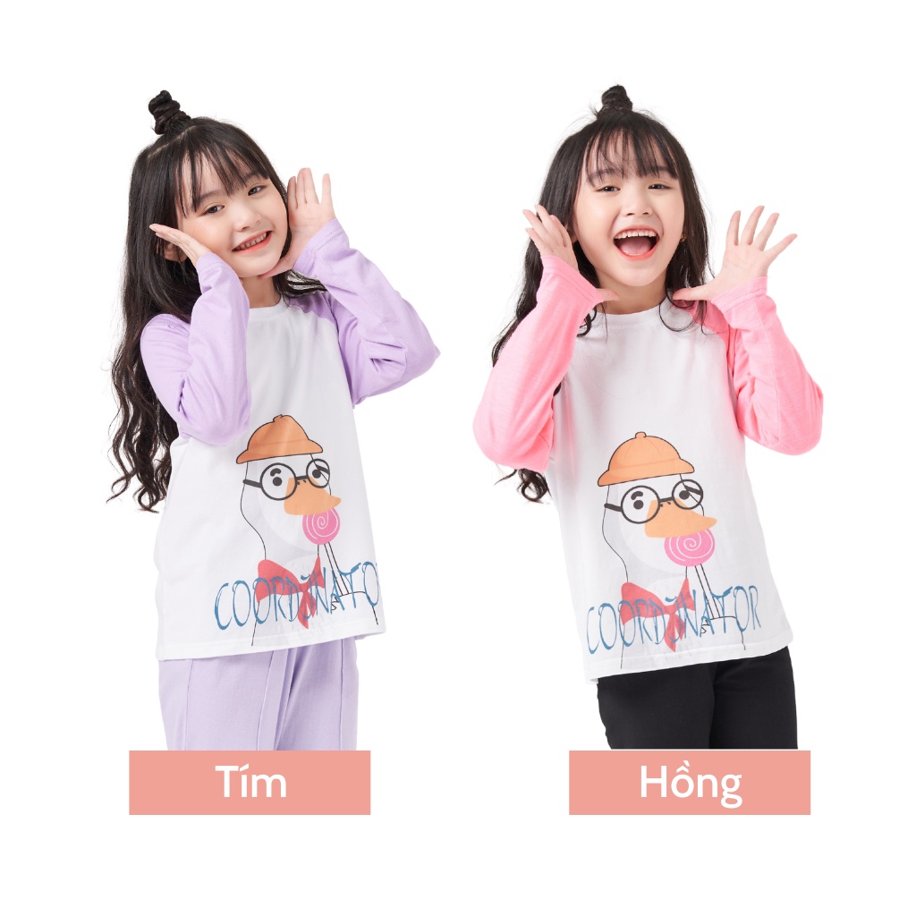 Áo Dài Tay Trẻ Em Chất Liệu Cotton K'S CLOSET Cho Bé Trai Và Bé Gái In Hình Dễ Thương (2- 10 Tuổi) E003ONF