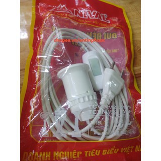 Đuôi đèn công tắc có dây ,công tắc dài 2m-5m - Dây đèn lắp sẵn - Bộ đuôi đèn liền công tắc có dây