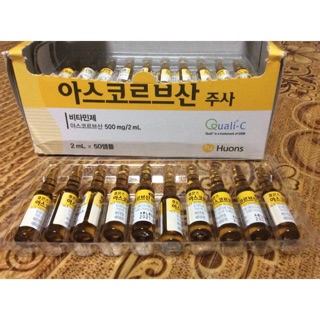 Vitamin C cấy tảo ( Huons Ascorbic Acid ) /Vỉ 10 ống