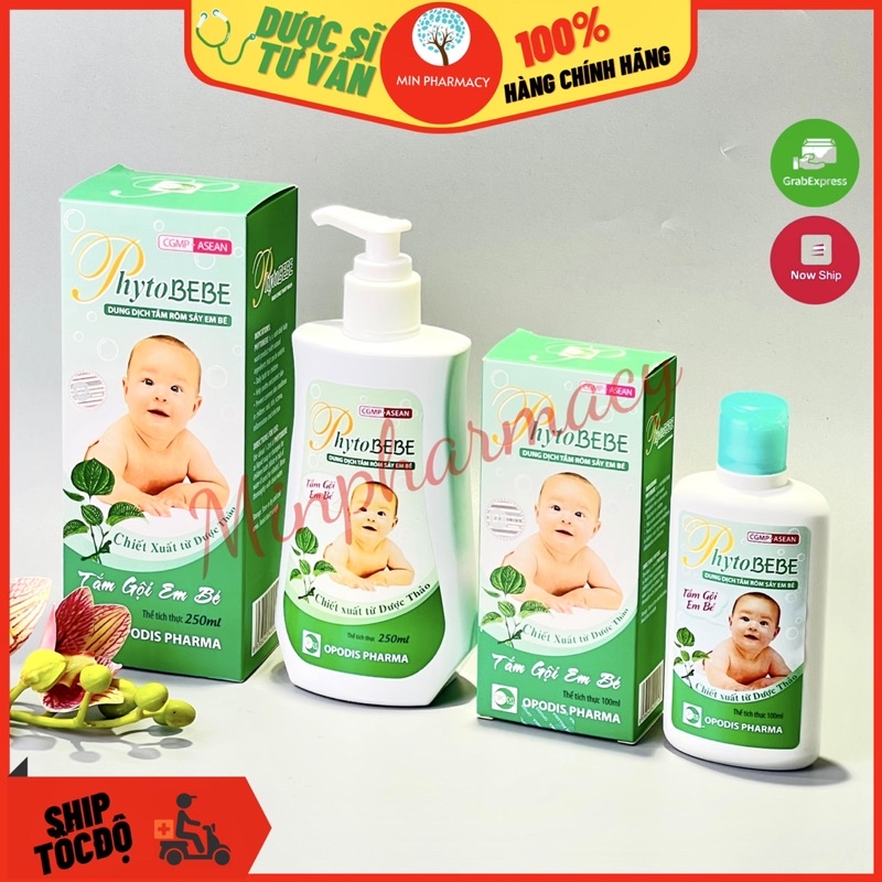 Dung Dịch Tắm Rôm Sảy Em bé Phyto BEBE - Minpharmacy