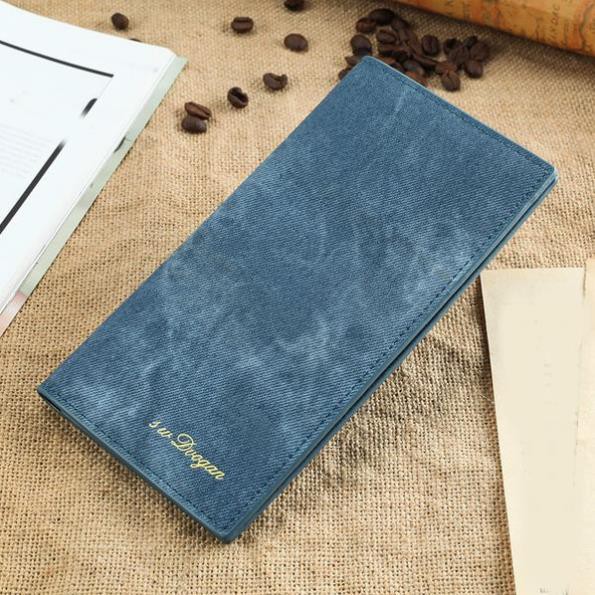 Ví Nam Nữ Unisex Bóp Nam Nữ Unisex Cao Cấp DUOGAN - Long Section (VI-039-1) - Bóp Đứng Dài - Ví Đứng Dài ⚡ *