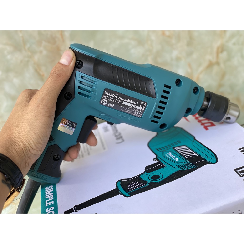Máy khoan cầm tay Kim Khí Dung Anh, máy bắn vít Makita M6001B bảo hành 12 tháng