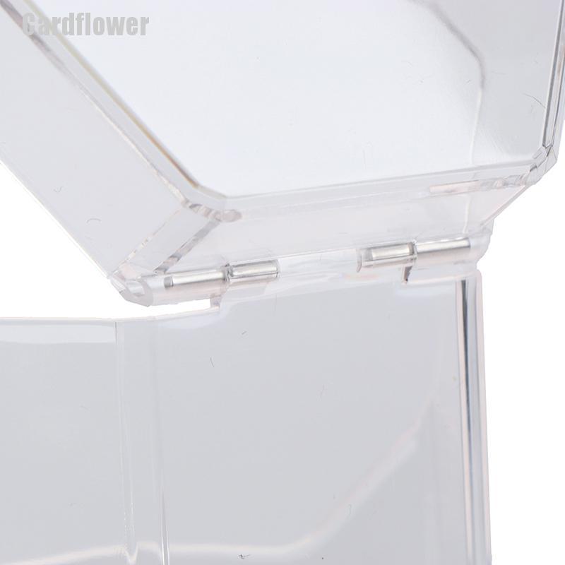 Hộp Đựng Cọ Trang Điểm Bằng Acrylic Trong Suốt Có Nắp Đậy Tiện Dụng #