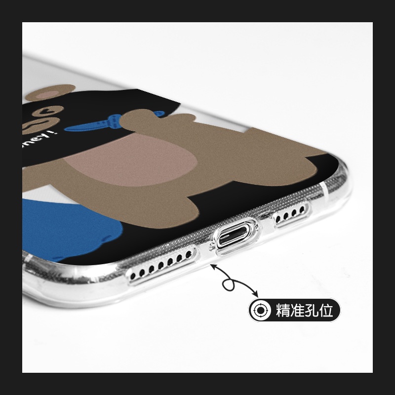 Ốp lưng iphone Ốp điện thoại trong suốt in chữ độc đáo cho Iphone6/6plus/6S/6S plus/6/7/7plus/8/8plu Dinuo case