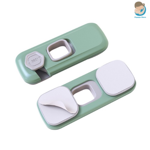 Khóa tủ lạnh, khóa tủ an toàn cho bé cao cấp Looktosee chất liệu nhựa ABS - Popapu store