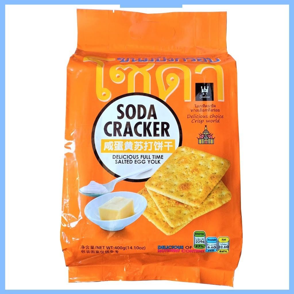 [ Bánh quy dinh dưỡng ] BÁNH SODA CRACKER MẶN Thái Lan gói lớn 400g.
