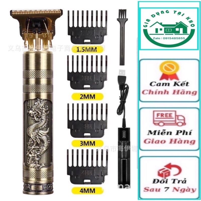 Tông đơ cắt tóc mini thân đồng, máy cạo râu, nhỏ gọn, tiện lợi dễ dùng sạc cổng usb thời gian sử dụng
