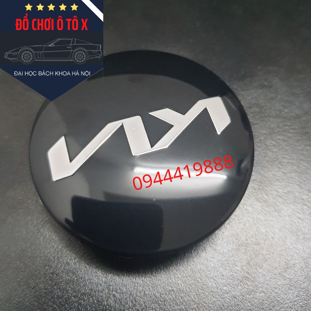 Nắp chụp logo bánh xe KIA mới, Nắp chụp lazang logo KIA mới, Nắp chụp mâm logo KIA mới
