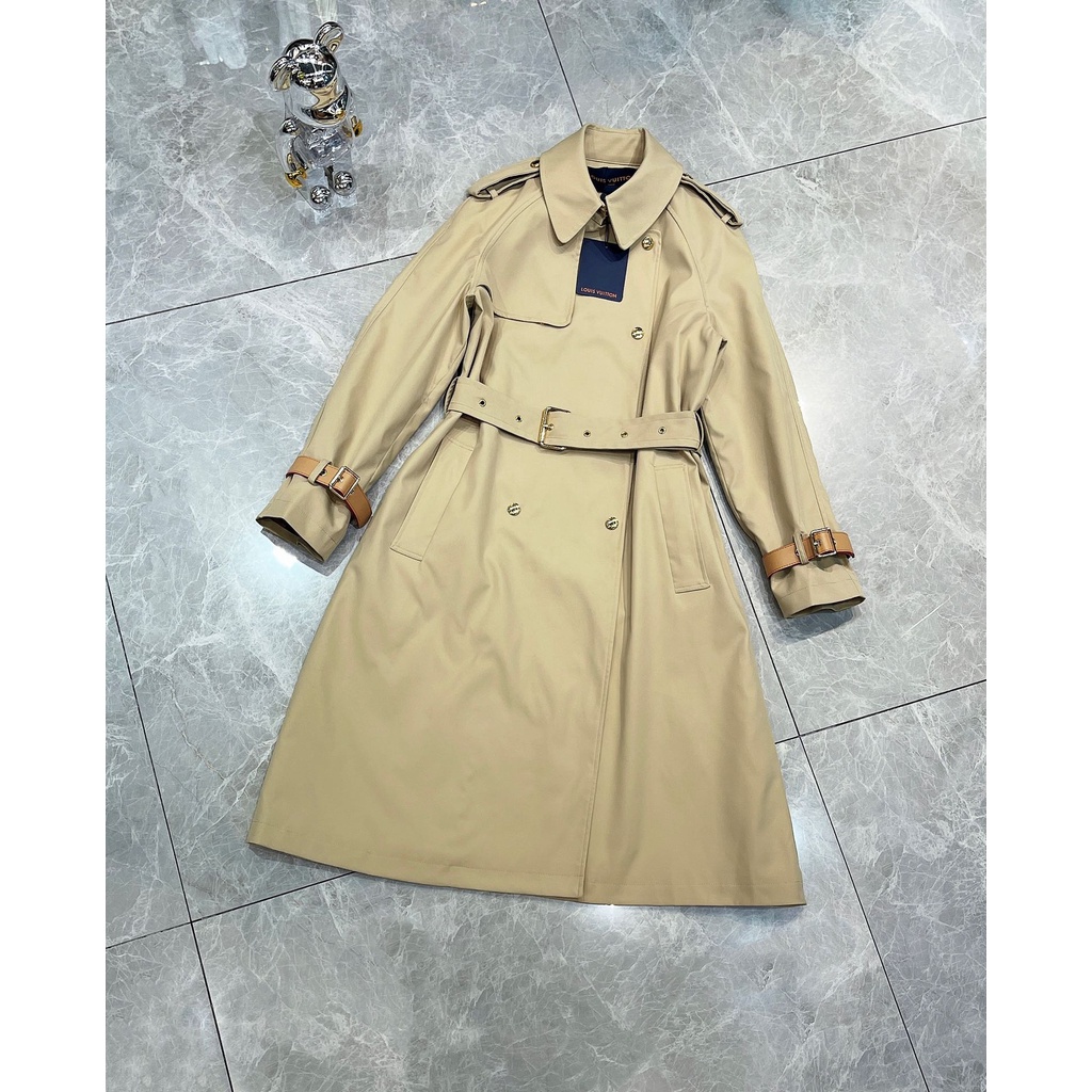 Áo khoác dáng dài /áo trench coat/Áo khoác gió thời trang cao cấp Louis Vuitton LV