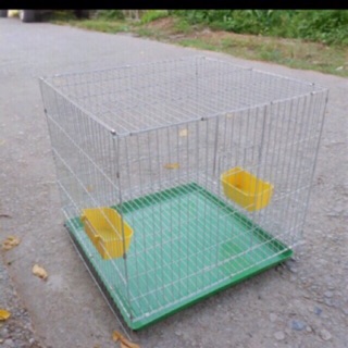 Lồng nuôi chim gà con mèo con kèm lót sàn và rổ đẻ