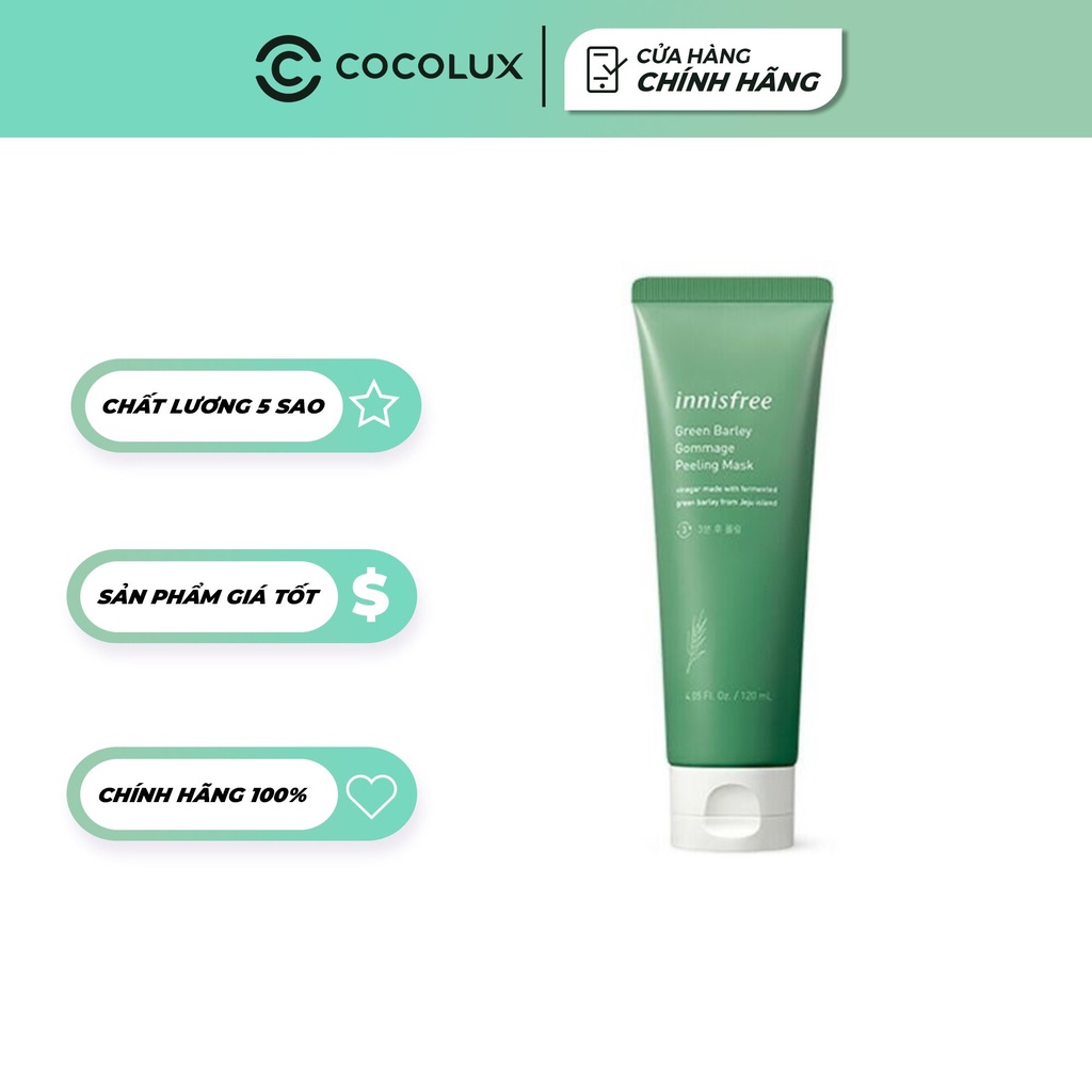 Tẩy Da Chết Innisfree Green Barley Gommage Peeling Mask 120ml - [Coco Shop]