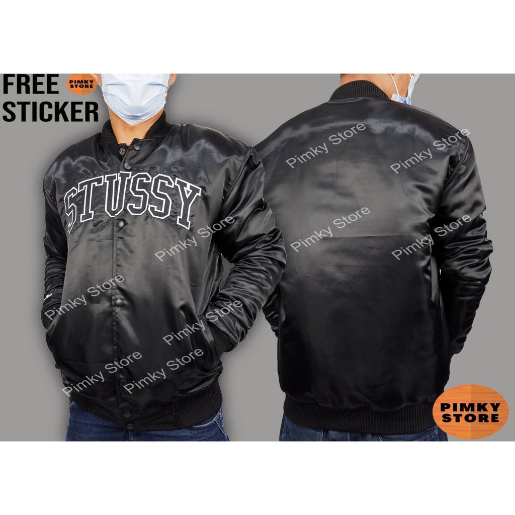 Stussy Áo Khoác Bomber Chính Hãng Chất Lượng Cao