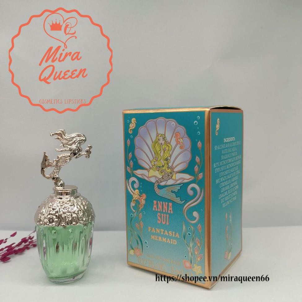 Nước hoa nữ Anna Sui Fantasia Mermaid EDT 5ml Sexy quyến rũ trẻ trung ngọt ngào