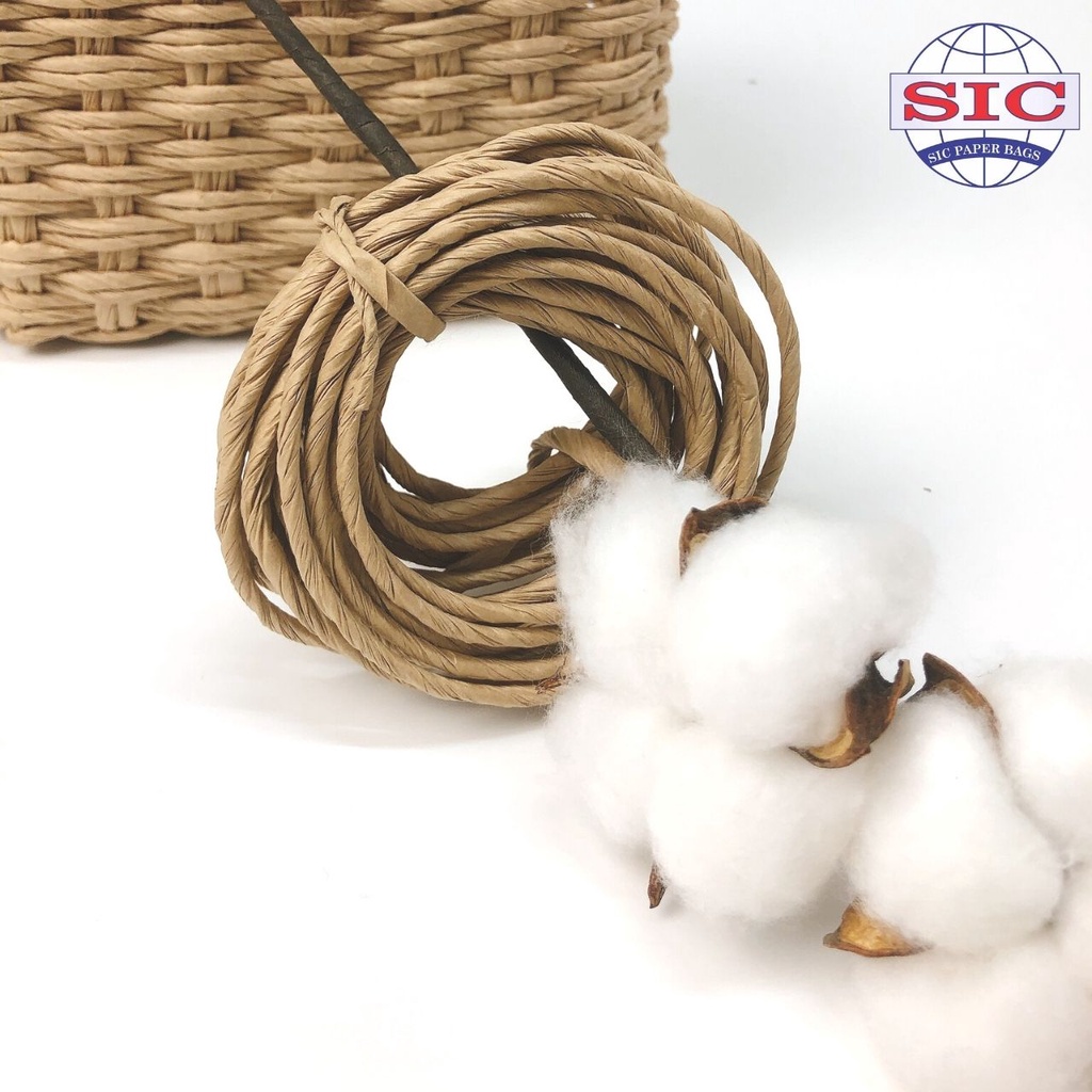 [1 KG] Dây giấy xoắn 2.5mm màu nâu Decor họa tiết văn phòng phẩm trang trí bưu thiếp thủ công mỹ nghệ