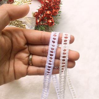 Dây viền đục lỗ bản nhỏ (13m) - phụ liệu may mặc