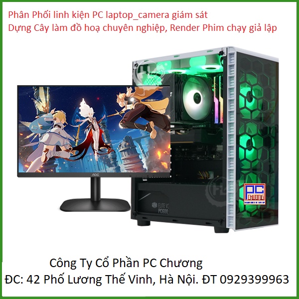 PC GAMING chuyên đồ hoạ, chạy giả lập i7 3920k/ram16g/ssd 120g kèm hdd 500 vga 1050ti