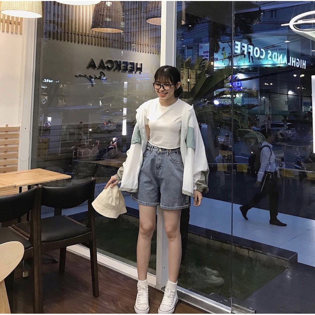 Quần SHORT JEAN 01 Nữ 1hitshop (màu XANH NHẠT) | BigBuy360 - bigbuy360.vn