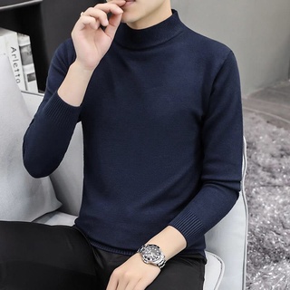 Áo len nam cổ lửng 3 phân hàn quốc