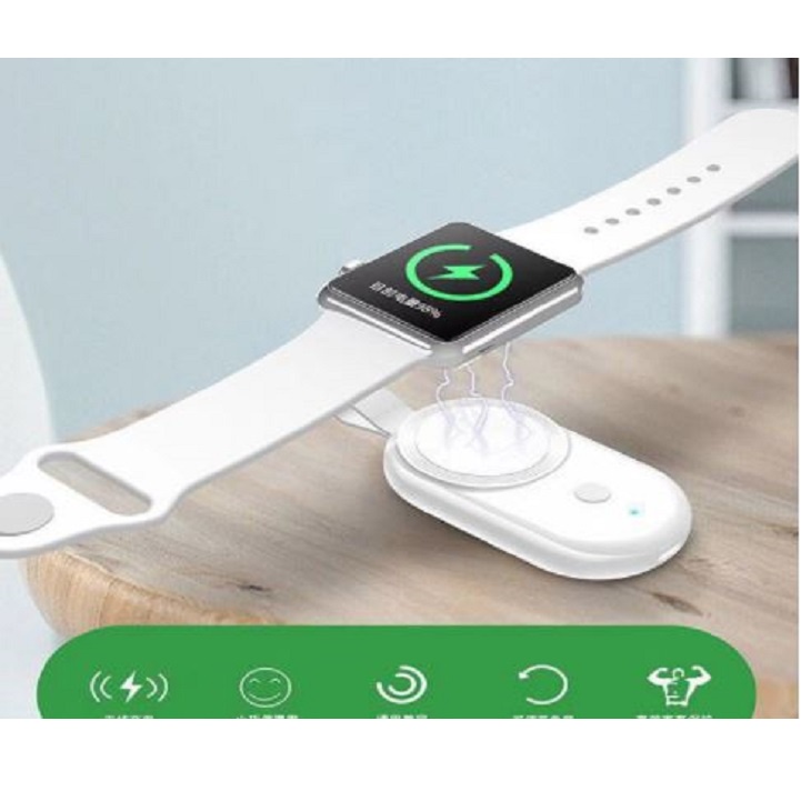 Đế Sạc đ/hồ táo Watch Đế sạc ko dây hỗ trợ cổng cắm USB tiện dụng