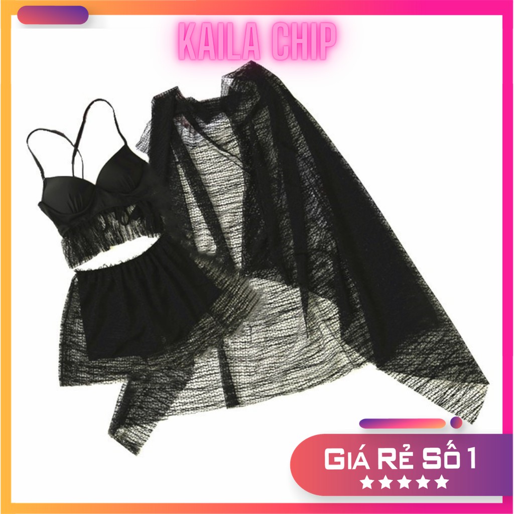 Bộ đồ bơi nữ ,Bikini nữ 3 mảnh kết hợp áo choàng mỏng  sexy sang chảnh Kaila Chip mã  BK03 | BigBuy360 - bigbuy360.vn