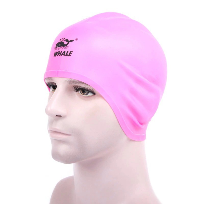 Mũ bơi che tai WHALE 3D SILICONE CAP 1700